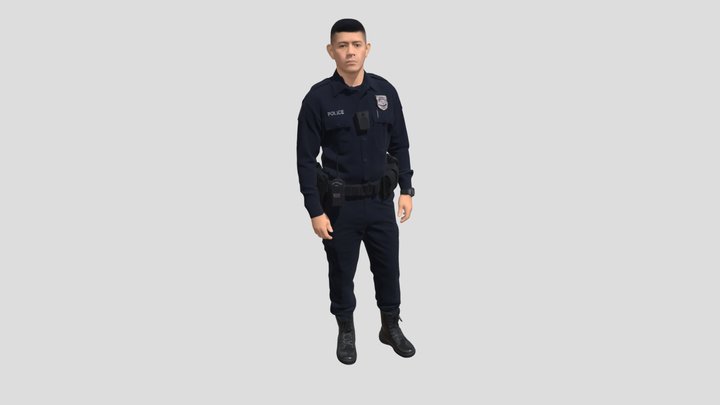 Standing Police Officer – Modelo 3D gratuito STL