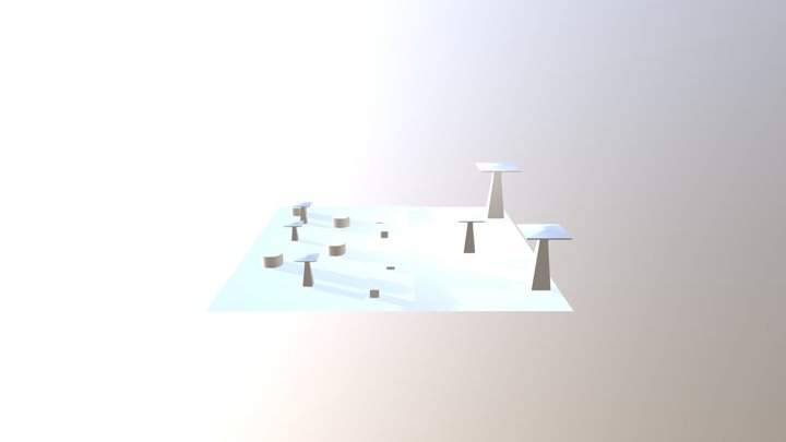 MushroomForestScene2 3D Model