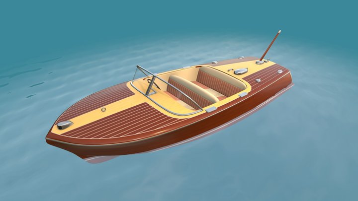 Motorboat Study 3D Model