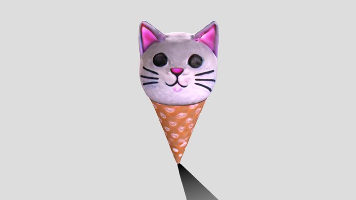 Cat Style ice-cream 3D Model