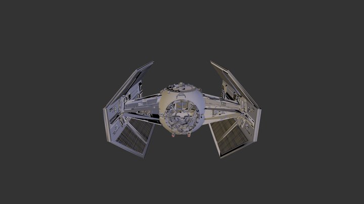 Vader Tie Fighter by benjob 3D Model