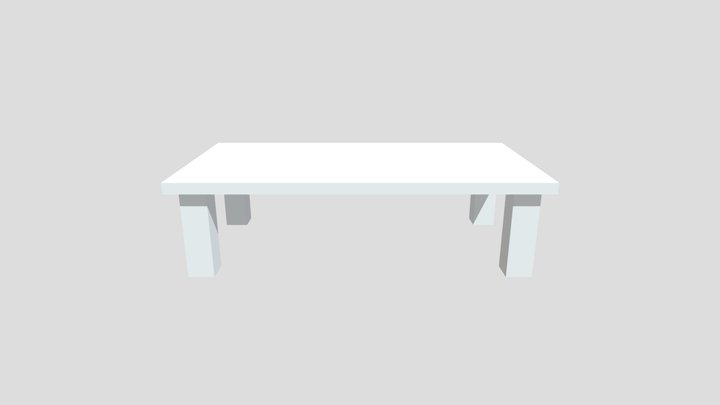 Simple low-poly table 3D Model