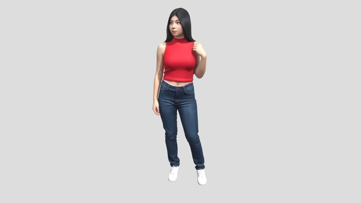 Scarlet Crop Top Portrait