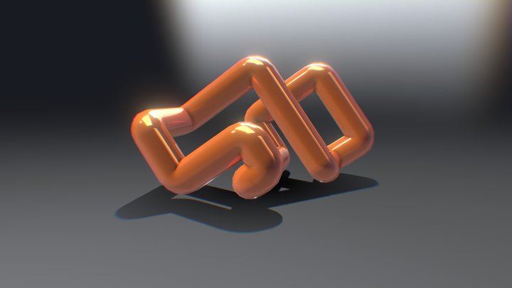 Square Knot 3D Model