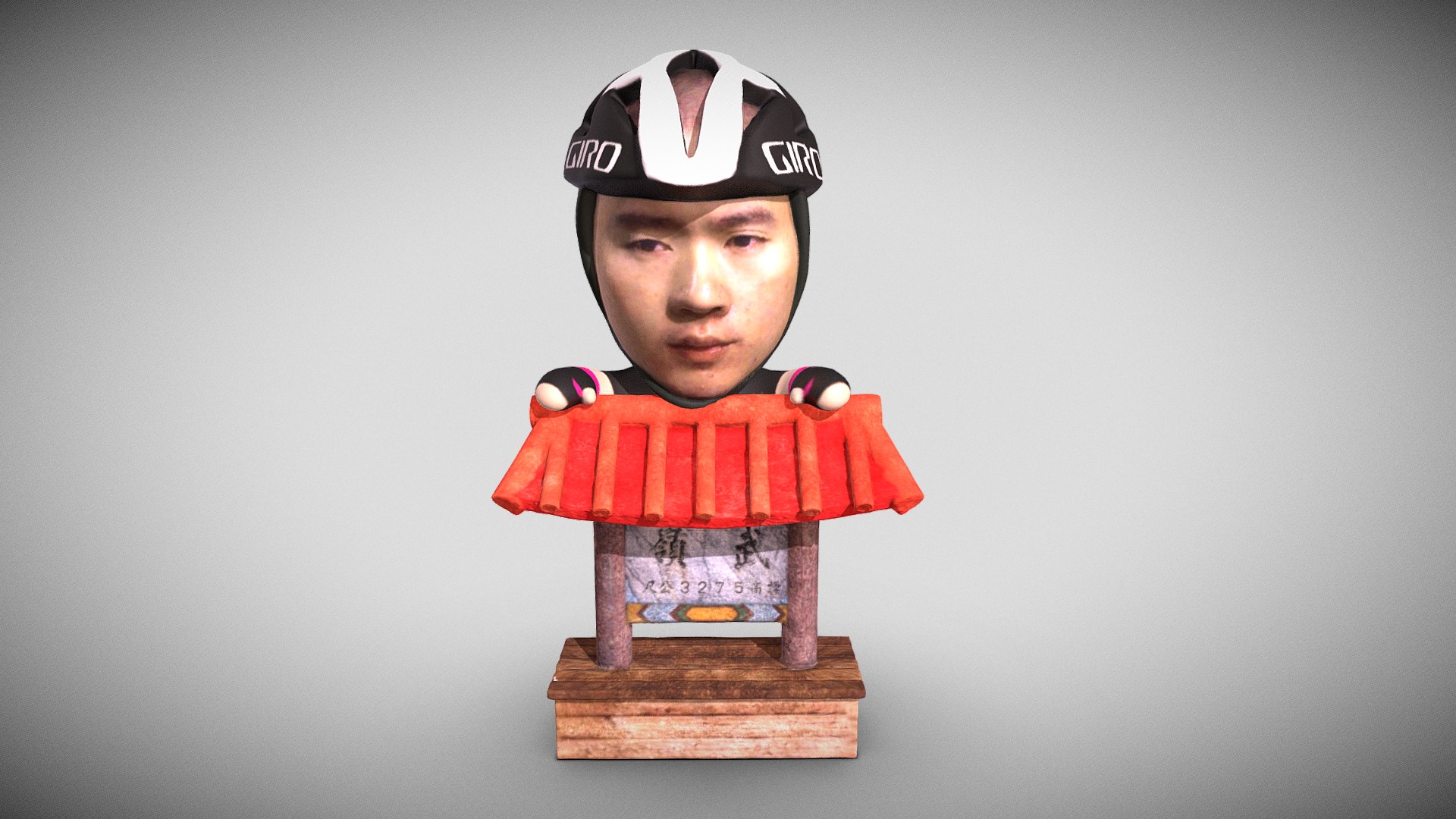 3D model WULIN - This is a 3D model of the WULIN. The 3D model is about a person wearing a hat.