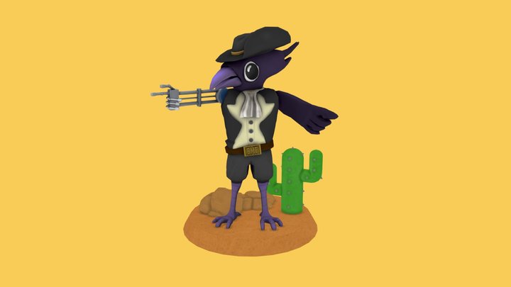 Silverwing Hand Painted 3D Model