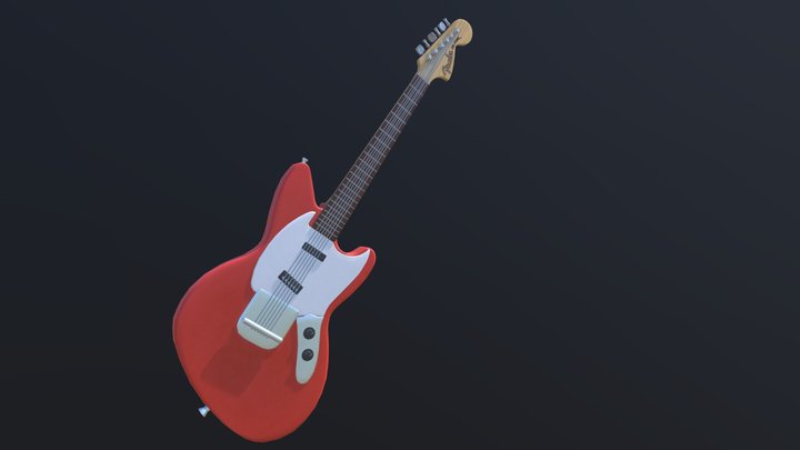 Fender Jag-Stang Guitar 3D Model
