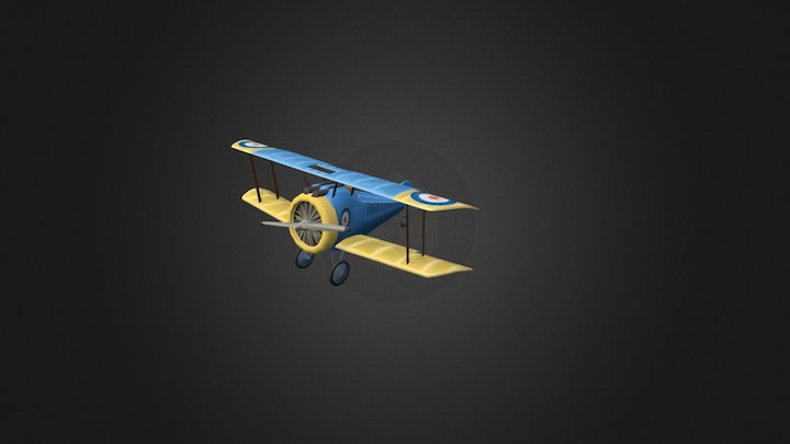 Plane LeRhone UNFINISHED 3D Model