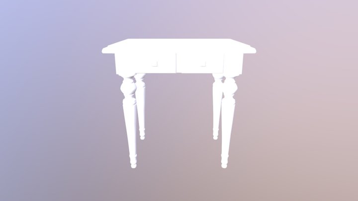 Test Table Finished 3D Model