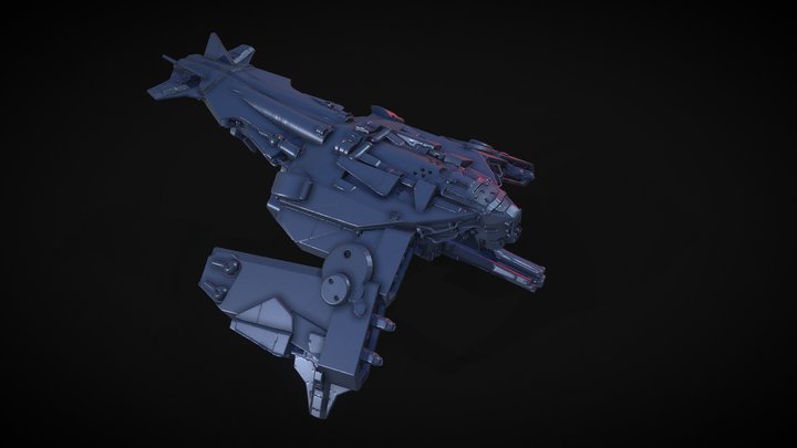 Ship01-Blockin 3D Model
