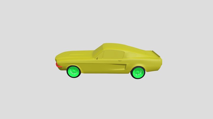 Mustang pila 3D Model
