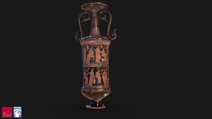 Loutrophoros (Container for Bath Water) - copy 3D Model