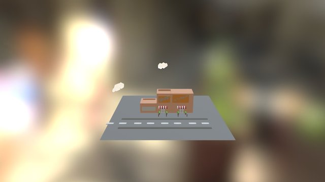 2 Shops in one place 3D Model
