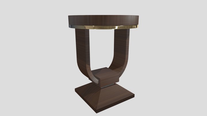 Granthan side table replica 3D Model