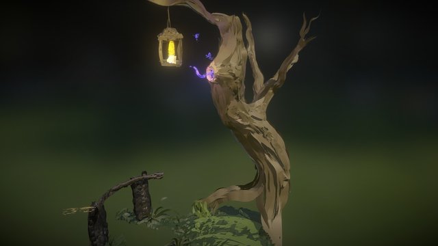 Tilt Brush Mystic Tree 3D Model