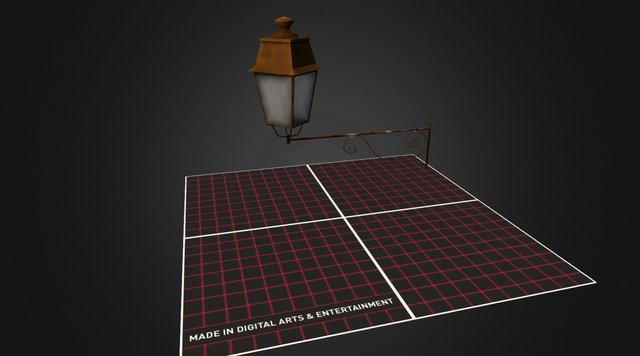 3D1_Prop_WallLantern 3D Model