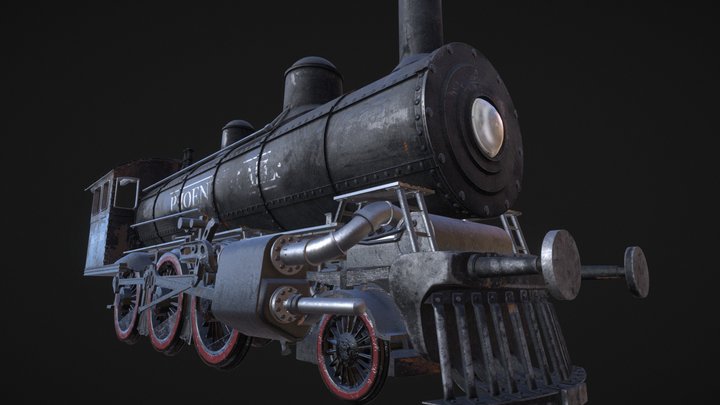 OLD BLACK TRAIN "PHOENIX RAILS" 3D Model