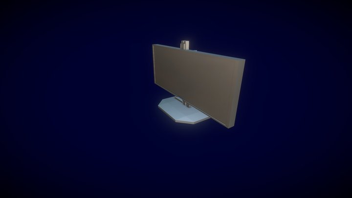 158-inch Electronic Computer Monitor 3D Model