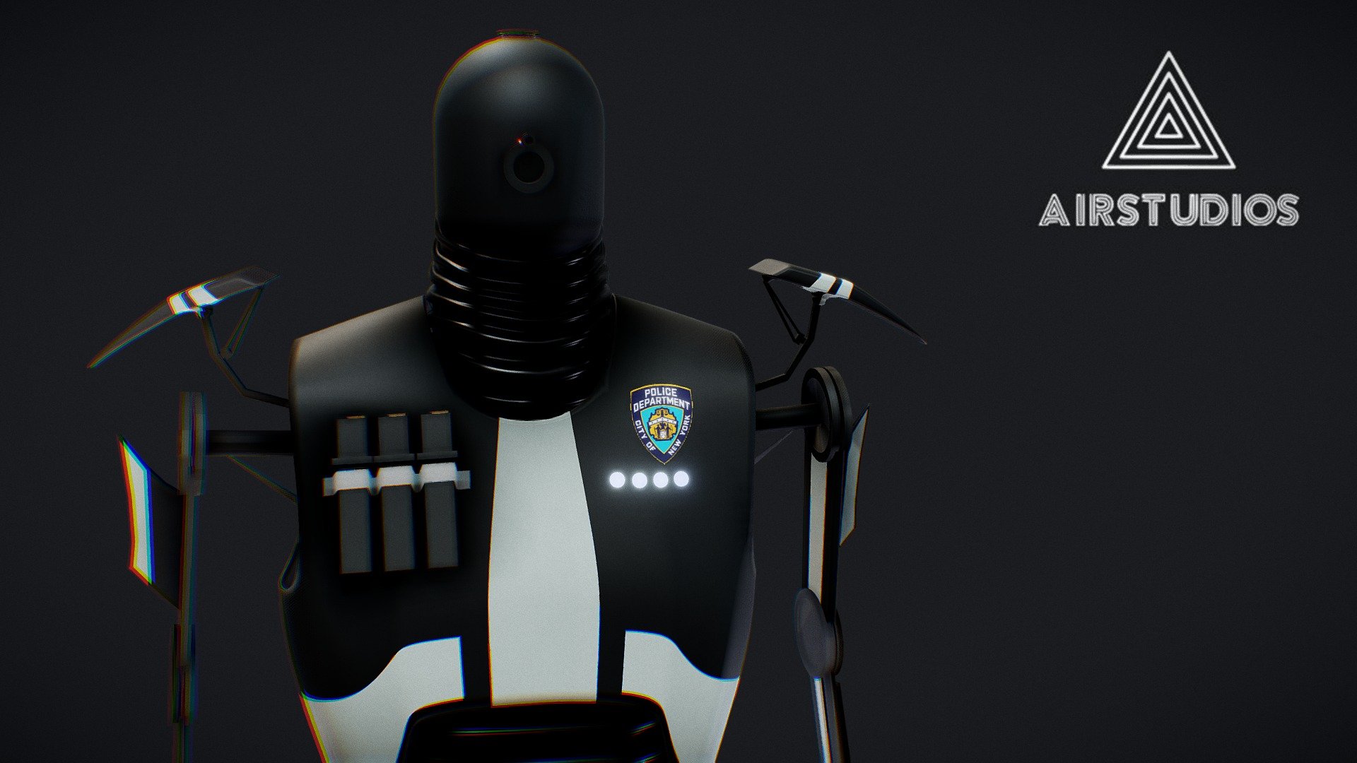 Robot Sci Fi Police Enforcer - Buy Royalty Free 3D model by AirStudios ...