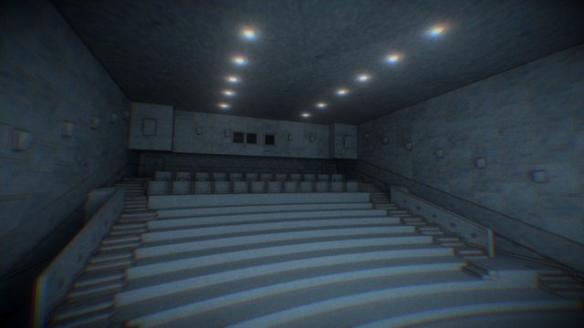 Sala Vazia Baked 3D Model