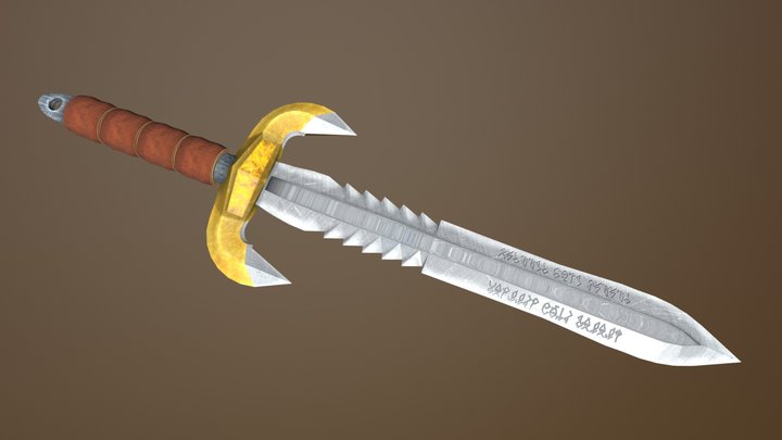 Blender Practice 02 - Military Knife 3D Model
