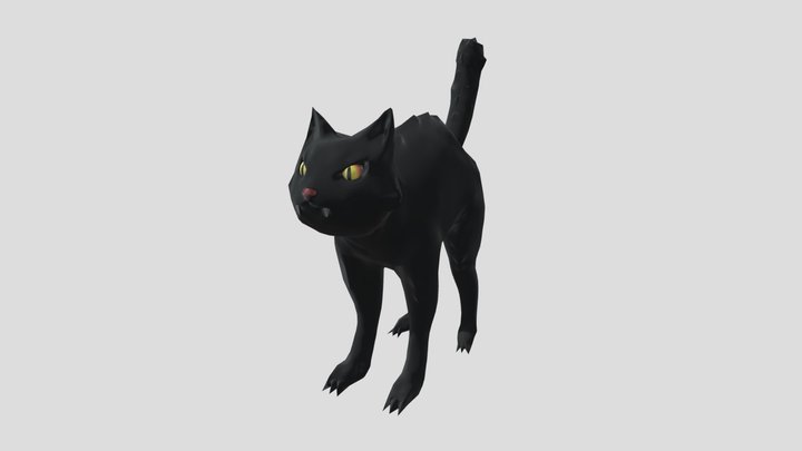 Angry Cat 3D Model
