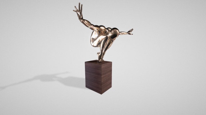 Statue Athlet 3D Model