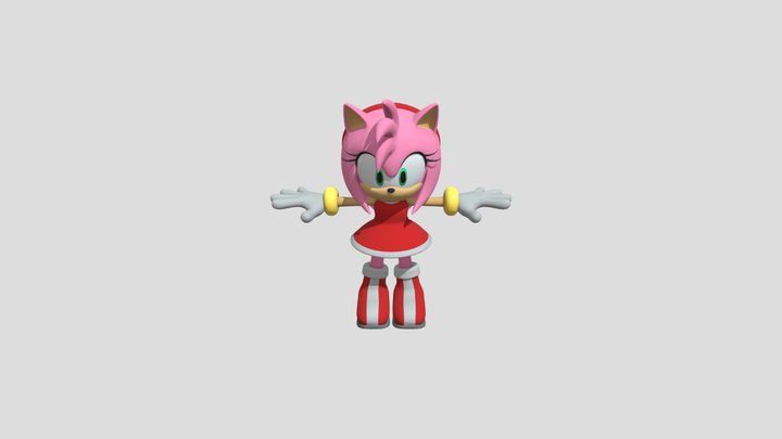 Amy Rose (Sonic Rumble) – Modello 3D gratuito STL