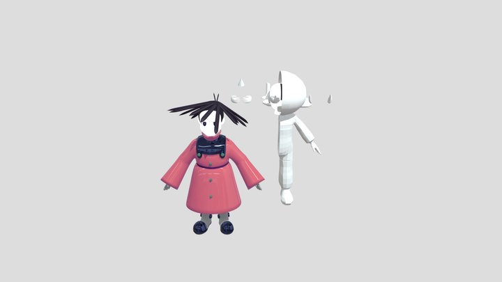 モブキャラ3 3D Model