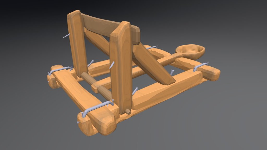 Catapult - 3D model by Qwonter (@oriwar) [28f7fd9] - Sketchfab