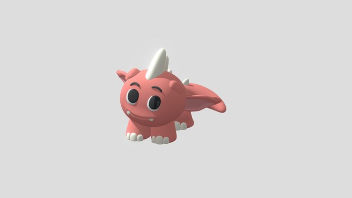 Little dragon-like Creature 3D Model