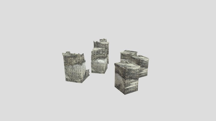 Post Apocalypse Building 3D Model