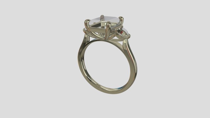 AHR014 goldring wedding engagement luxury – Modèle 3D gratuit STL