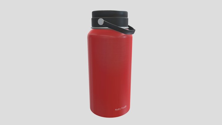 Hydro Flask®, Red Hydroflask Water Bottle 3D Model