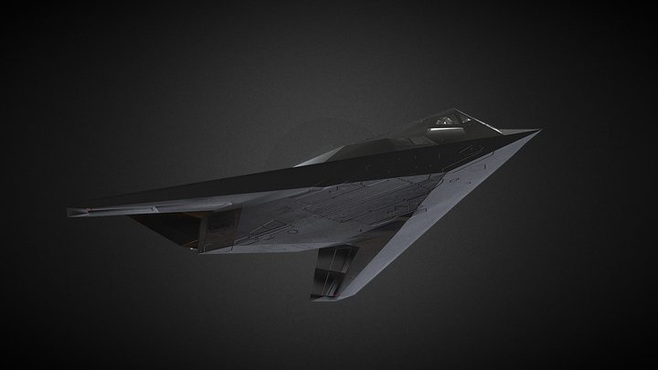 F-117 3D Model