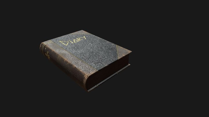 Diary Book 3D Model
