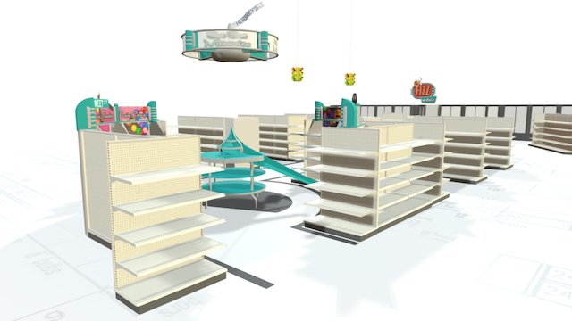 Supermarket confection 3D Model