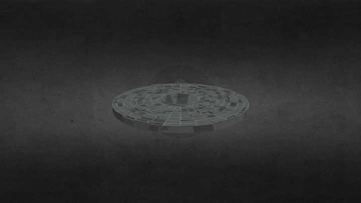 Low Poly Tiled Floor 3D Model