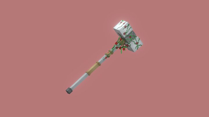 Scarlet Rose Hammer 3D Model