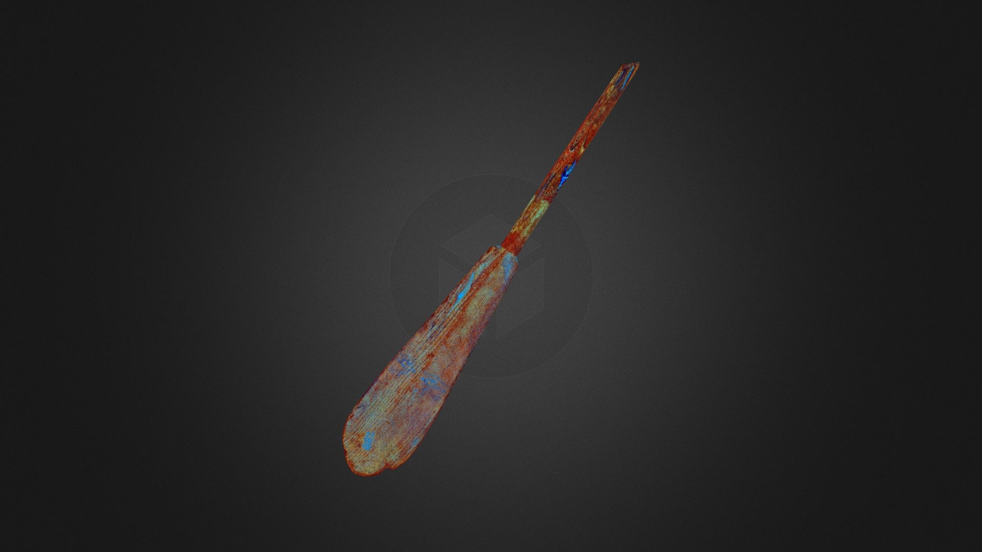 Model Oar Method 3 DStretch® YRD Scale 20 3D model by Archaeology