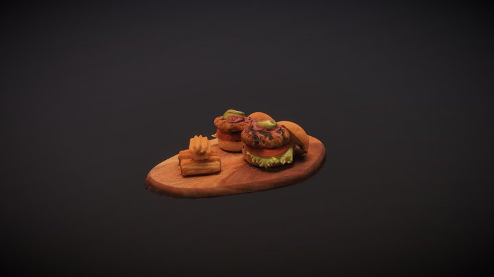 Beef Kofta Kabob 3D Model