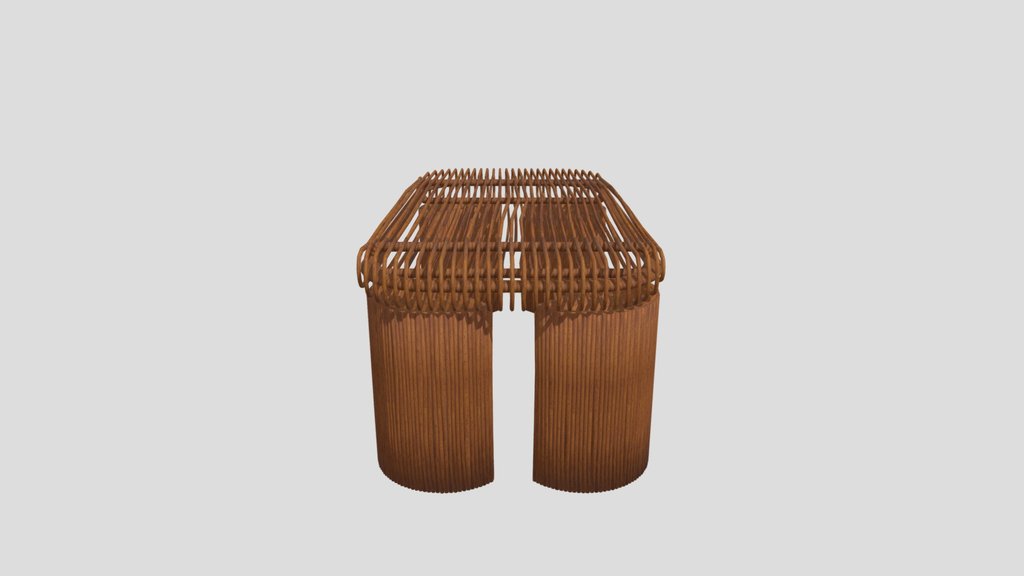 Coffee Table In Rattan
