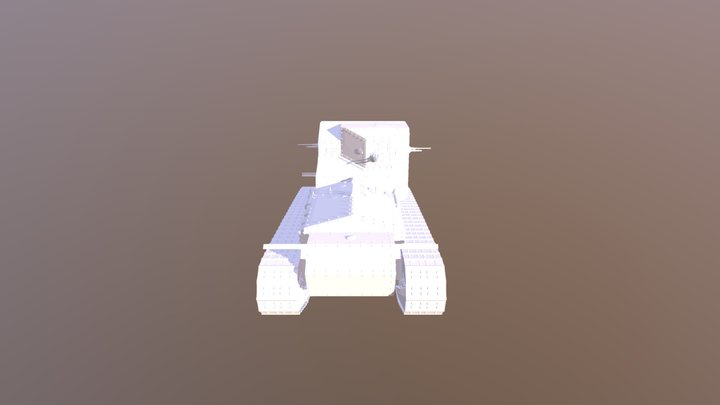 Mark A Whippet Tank 3D Model
