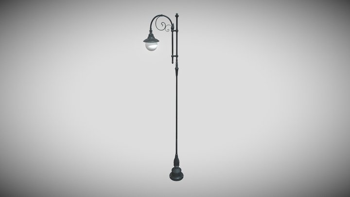 Victorian Street Lamp Simplified 1900s 3D Model