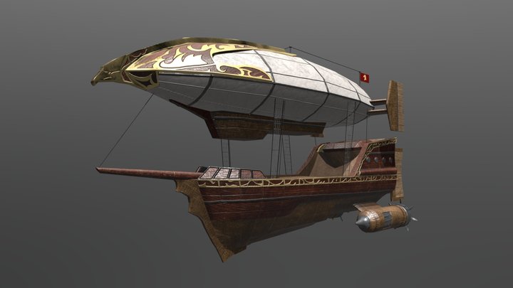 Guardian of the Sky | Galleon Ship 3D Model