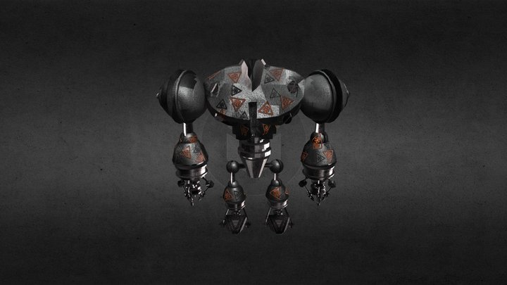 Iron Robot 3D Model