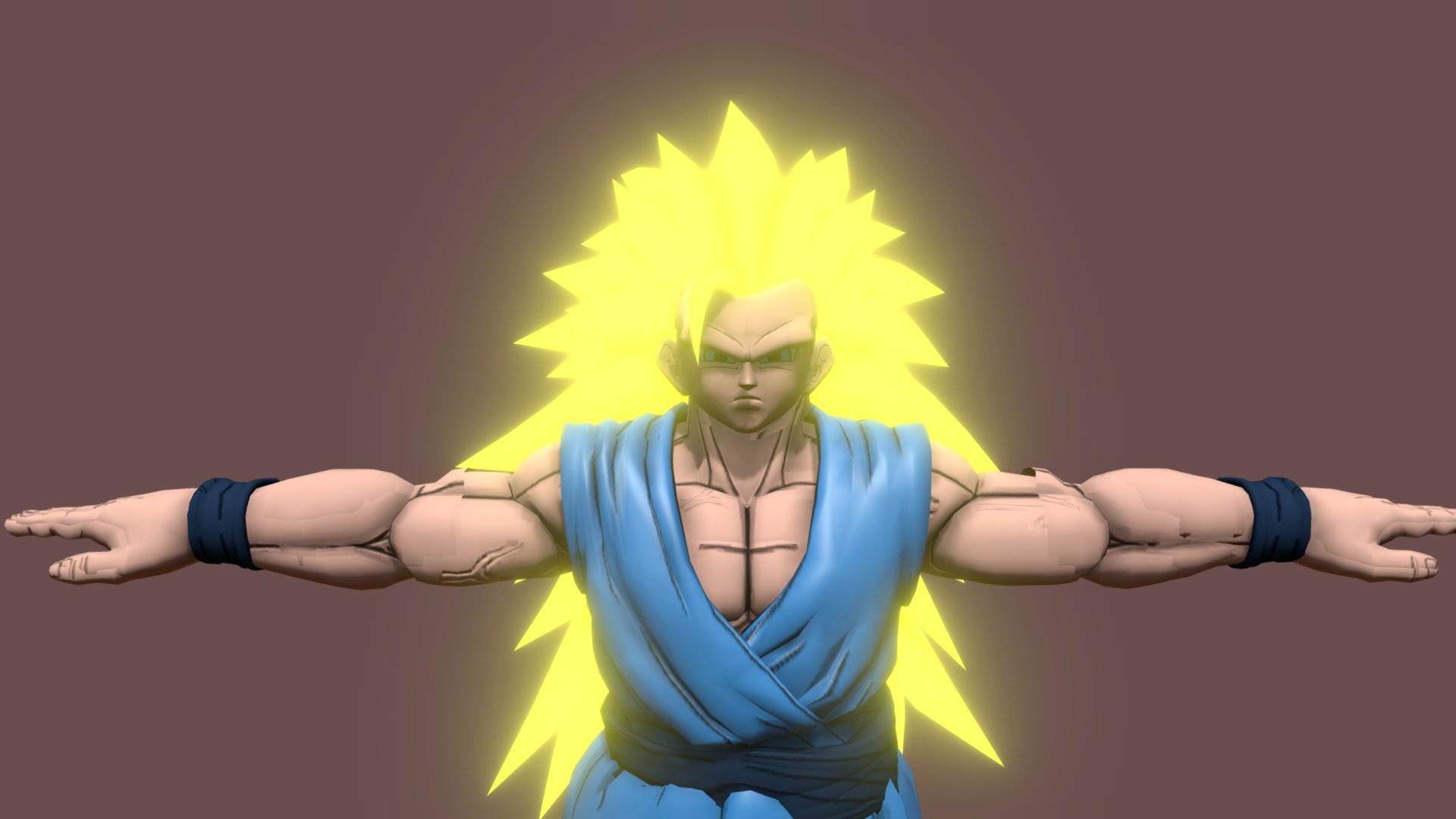 Goku gt ssj3 - 3D model by dunk (@real_DB_fan) [2907826] - Sketchfab