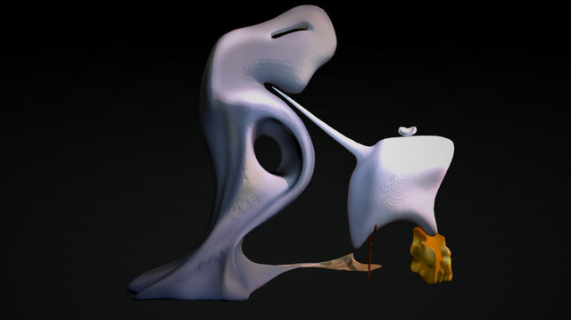 Escena Angelous Dalí Wordls 3D Model