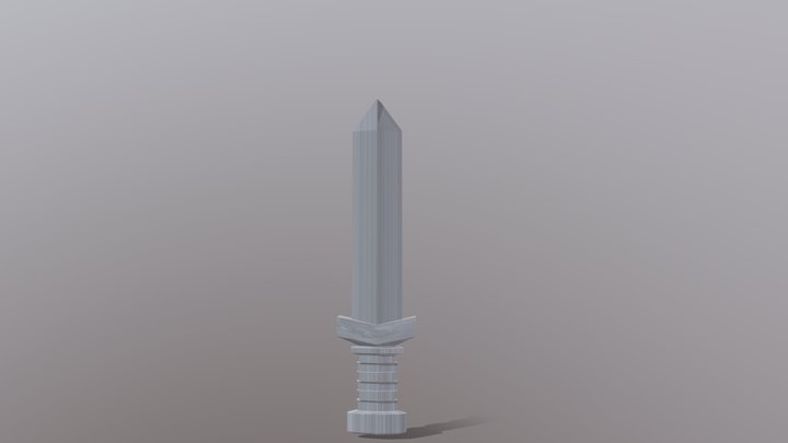 freedownloade lowpolly sord 3D Model