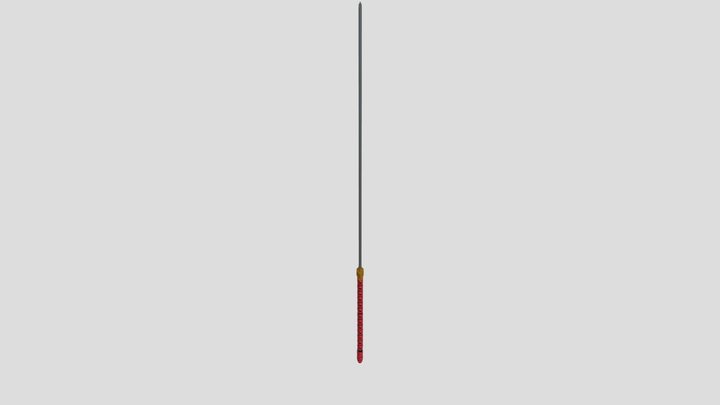 Black Samurai Katana – Gratis 3D-model STL